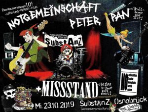 Punkkneipe Spezial mit Notgemeinschaft Peter Pan und Missstand