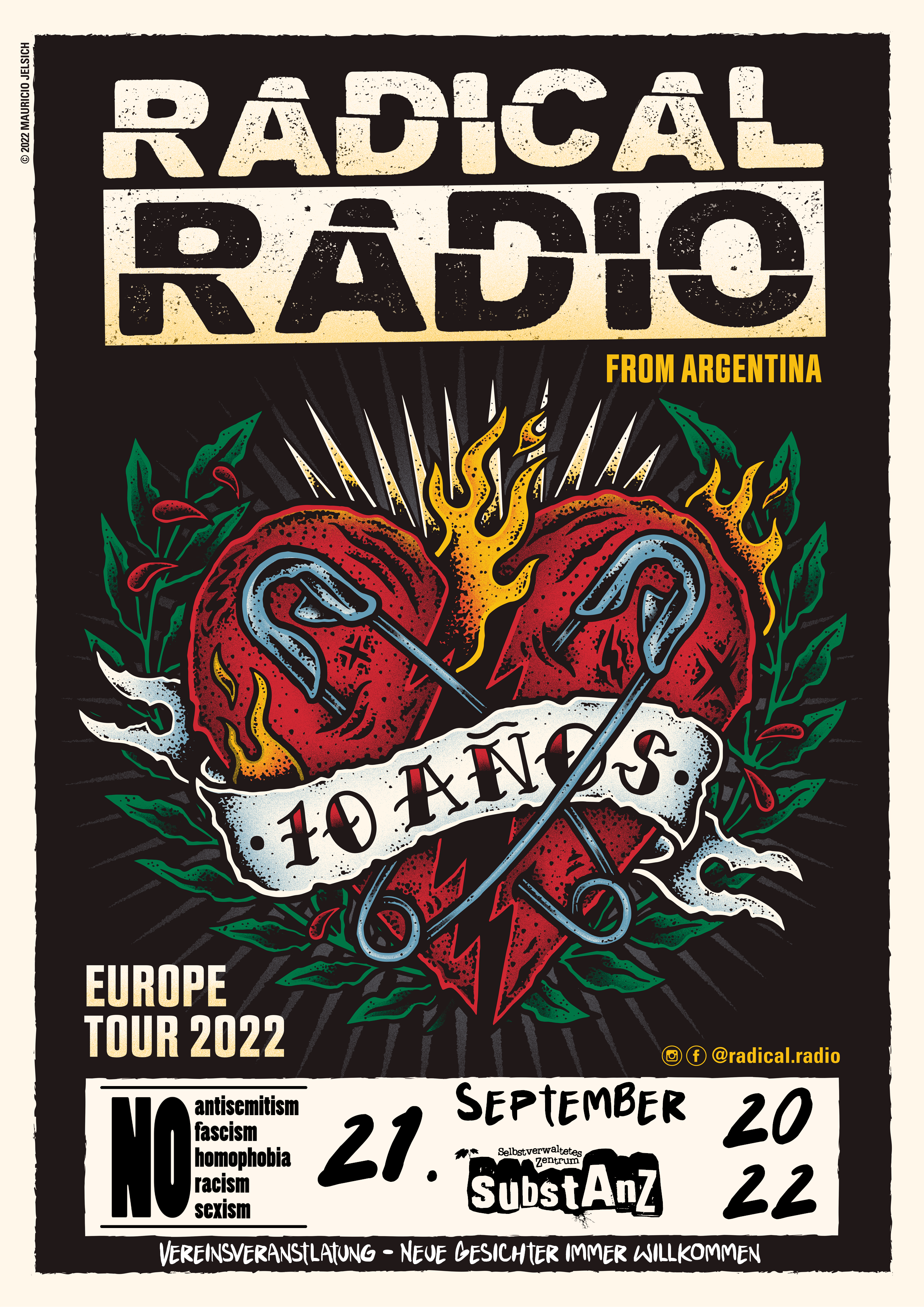 Radical Radio from Argentina. Twentyfirst September twentytwenty at Substanz Osnabrueck