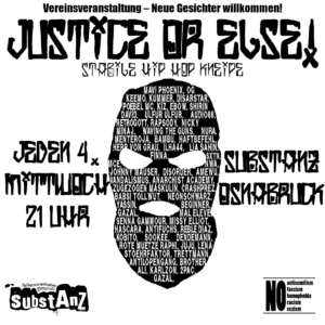 Justice or else! - Stabile Hip Hop Kneipe @ SubstAnZ Osnabrück