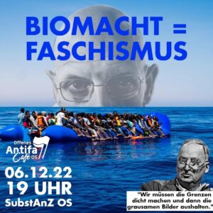 Kurzvortrag im Antifa Cafe zu 'Biomacht' @ SubstAnZ Osabrück