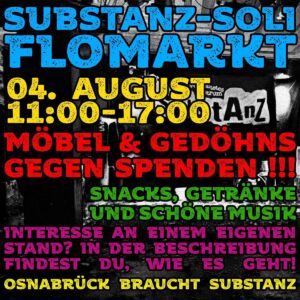 SubstAnZ-Soli-Flohmarkt - Möbel und Gedöns gegen Spende!