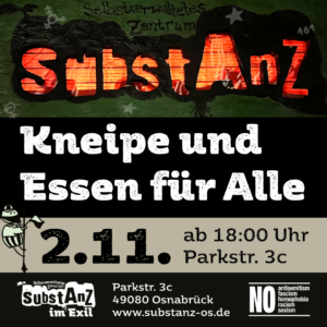 Kneipe und Essen für Alle in der Parkstraße