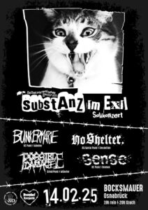 Substanz im Exil -Bunkermarie | Possible Damage | No Shelter | Sense @ Bocksmauer im HDJ